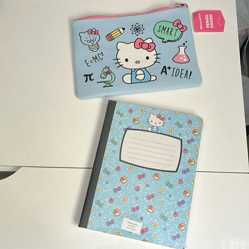 HELLO KITTY PENCIL POUCH AND COMPOSITION BOOK 2-PACK